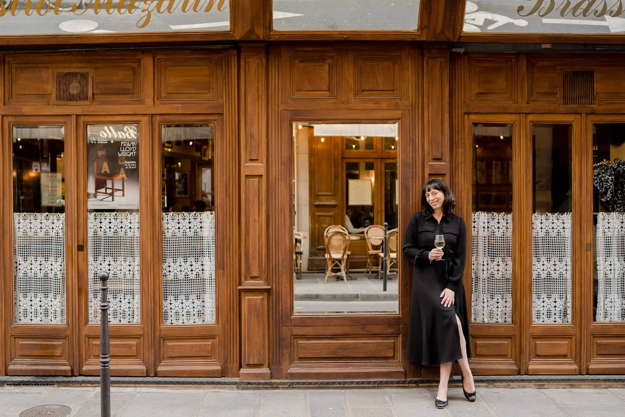 black sezane dress everyday parisian