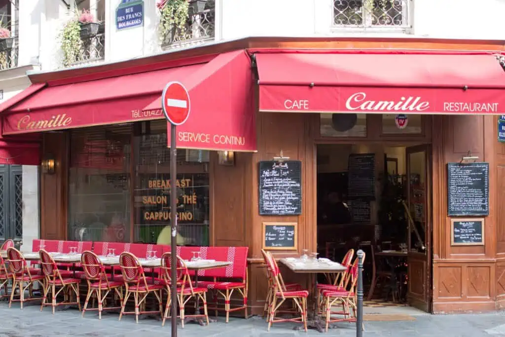 Camille Restaurant Paris Marais streets to discover