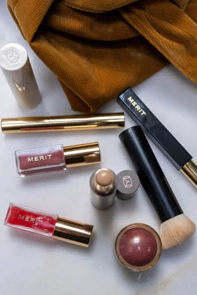 5-minute Merit makeup routine