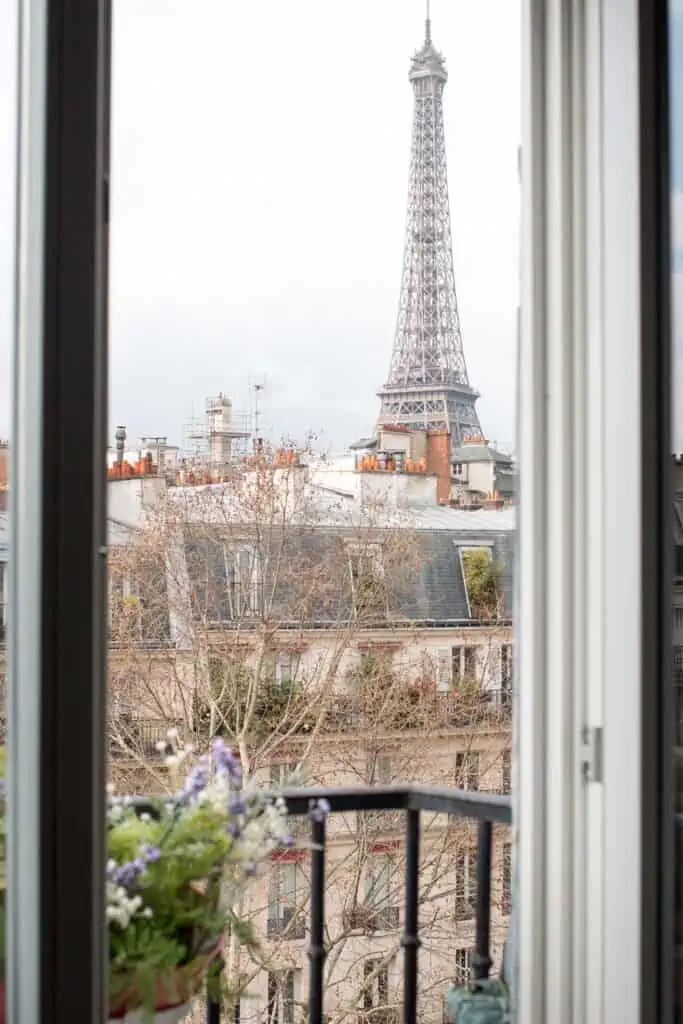 Eiffel Tower view from Paris Perfect Rentals