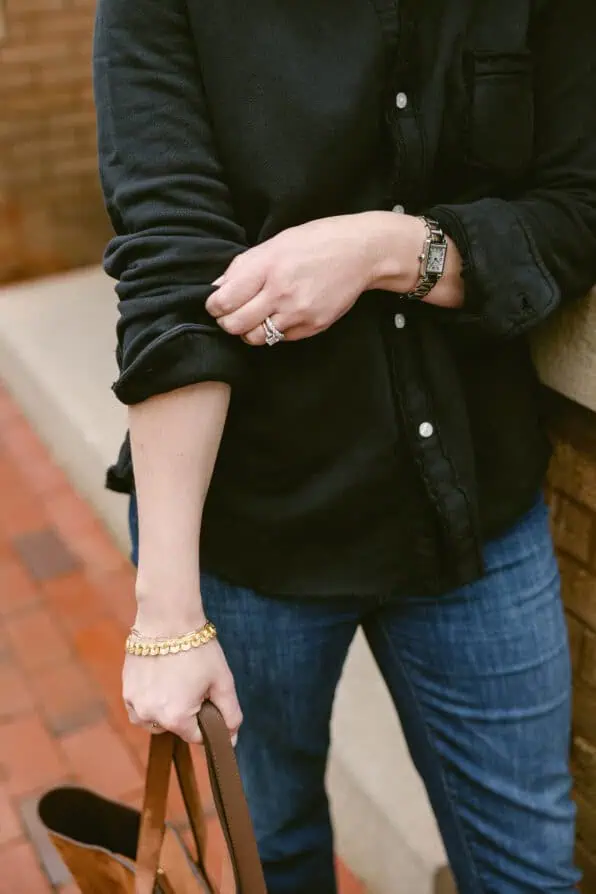 Frank and Eileen sweatshirt button up 