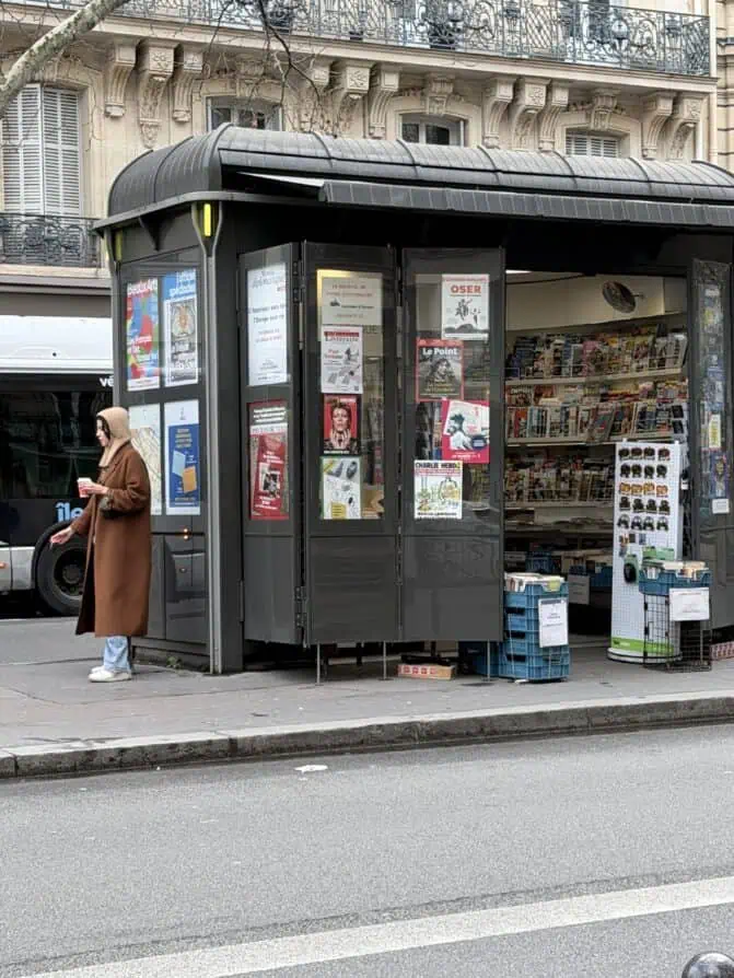 what parisians are wearing now Hooded scarves