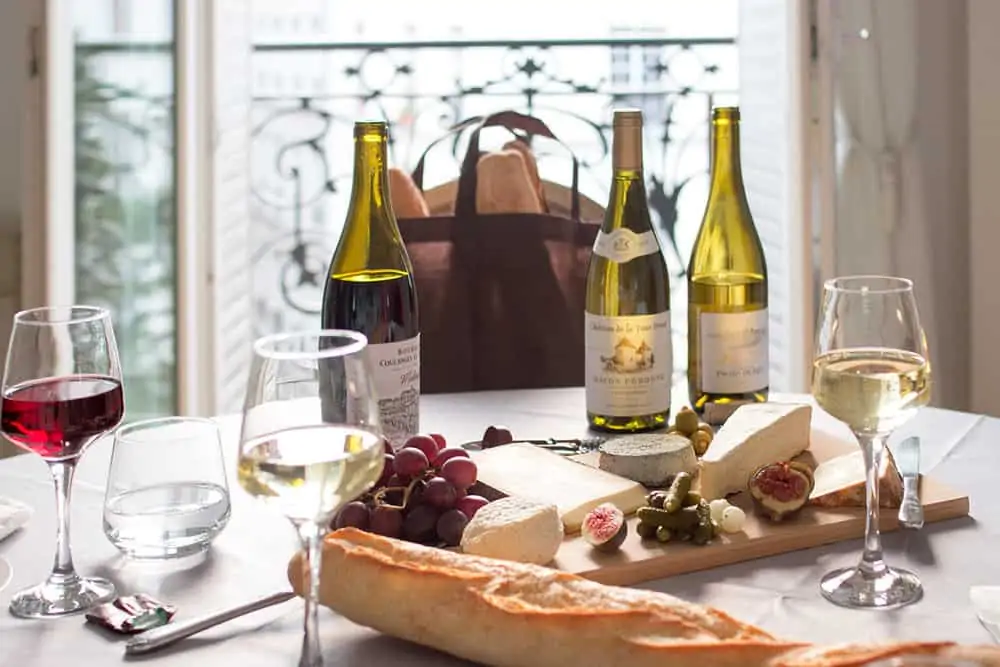 cheese board paris entertaining in an apartment rental