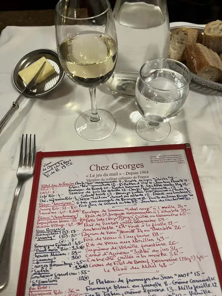 best Paris bistros Chez Georges