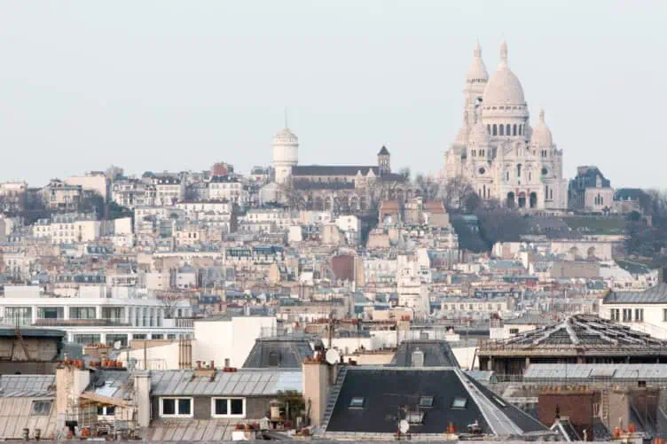 Montmartre view of Sacre Coeur 