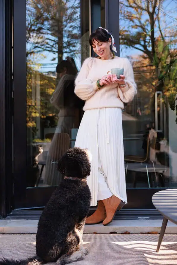 Sézane pleated skirt