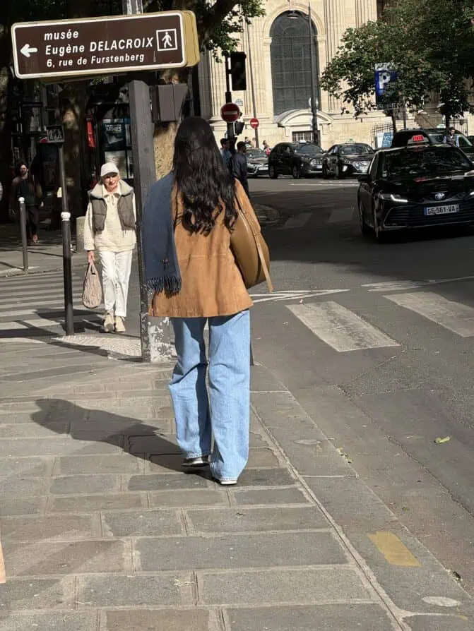 wide legged denim Paris